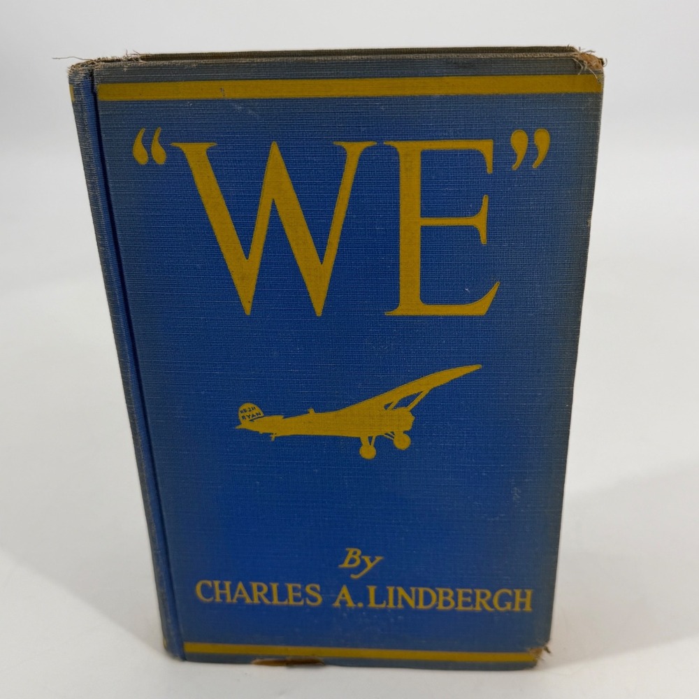 WE Charles Lindbergh 1927 Grosset & Dunlap Vintage Aviation Book Spirit St Louis